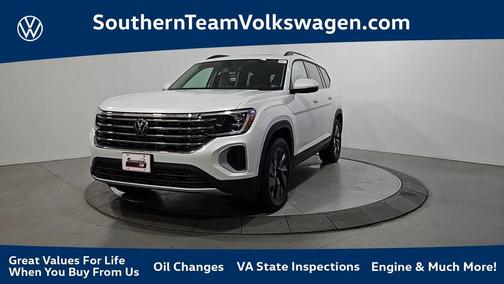 Opal White Pearl 2026 Volkswagen Atlas 2.0T SE W/TECHNOLOGY