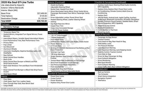 2020 Kia Soul GT-Line 1.6L