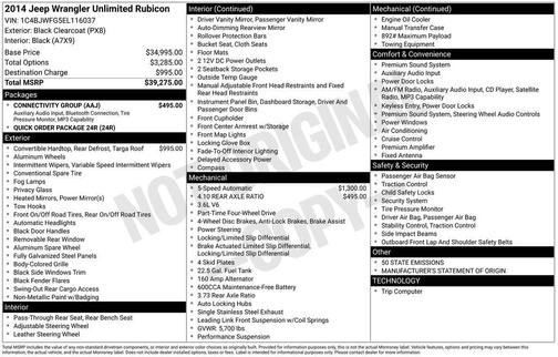 2014 Jeep Wrangler Unlimited Rubicon