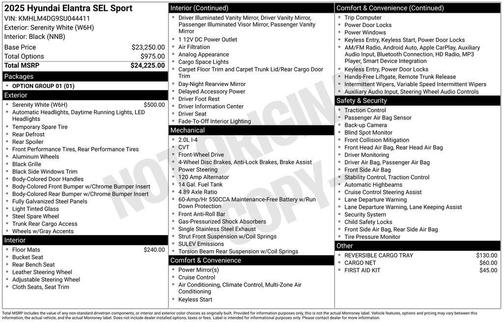 2025 Hyundai ELANTRA SEL Sport