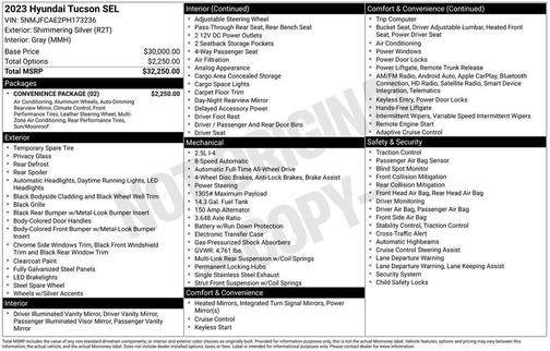 2023 Hyundai TUCSON SEL