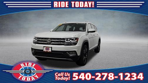 Pure White 2019 Volkswagen Atlas SEL