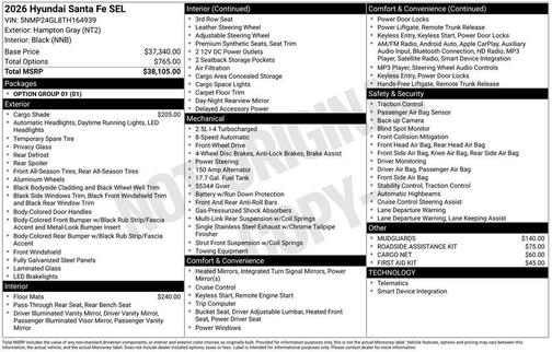 2026 Hyundai SANTA FE SEL