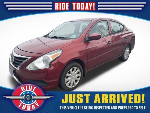 Red 2018 Nissan Versa 1.6 S+