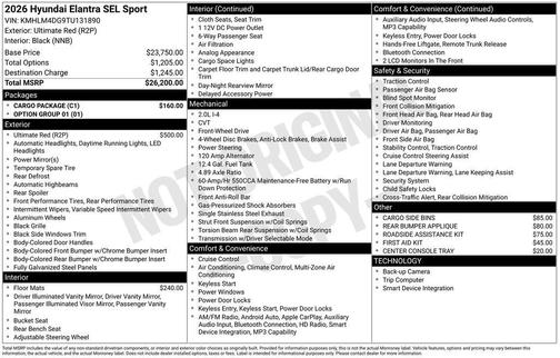 2026 Hyundai ELANTRA SEL Sport