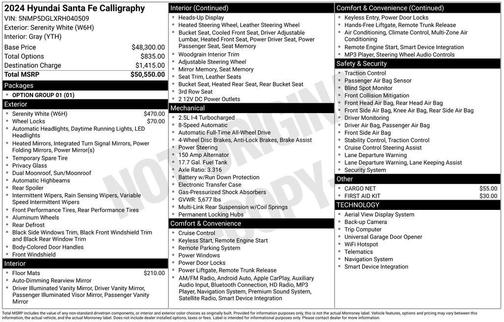 2024 Hyundai SANTA FE Calligraphy