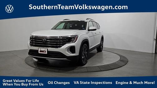 Opal White Pearl 2026 Volkswagen Atlas 2.0T SE W/TECHNOLOGY