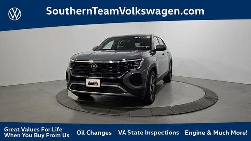 Pure Gray 2026 Volkswagen Atlas Cross Sport 2.0T SE W/TECHNOLOGY