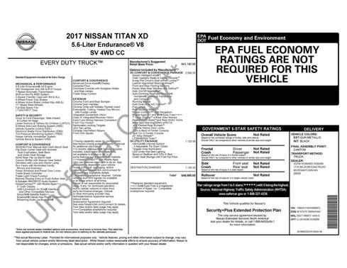 Gun Metallic 2017 Nissan Titan XD SV