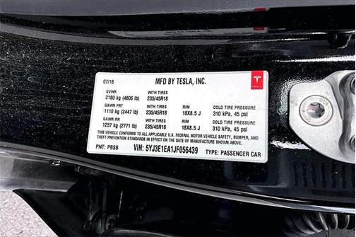 2018 Tesla Model 3 Long Range