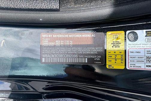 Black Sapphire Metallic 2012 BMW 640 640i