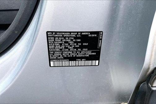 Reflex Silver Metallic 2019 Volkswagen Atlas 3.6L SEL