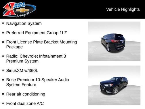 Mosaic Black Metallic 2021 Chevrolet Traverse Premier