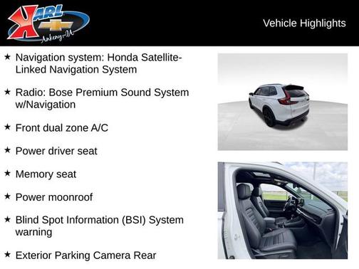 White 2025 Honda CR-V Hybrid Sport Touring