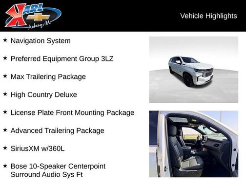 Iridescent Pearl Tricoat 2024 Chevrolet Tahoe High Country