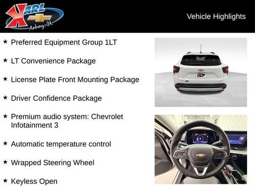 Summit White 2024 Chevrolet Trax LT