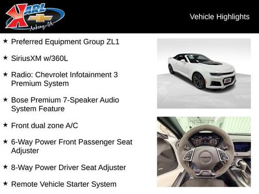 Summit White 2023 Chevrolet Camaro ZL1