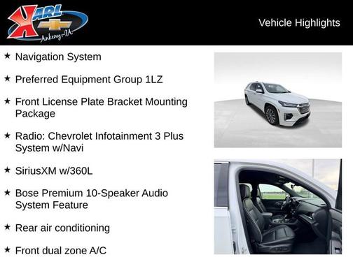 Iridescent Pearl Tricoat 2023 Chevrolet Traverse Premier