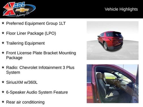 Radiant Red Tintcoat 2023 Chevrolet Traverse LT Cloth