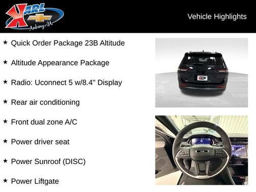 Diamond Black Crystal Pearlcoat 2023 Jeep Grand Cherokee L Altitude