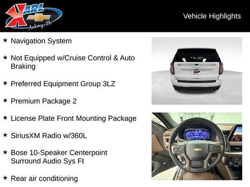 Summit White 2023 Chevrolet Tahoe High Country