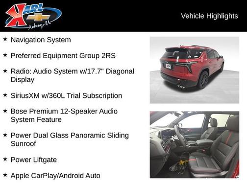 2026 Chevrolet Traverse AWD RS