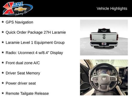 Bright White Clearcoat 2020 RAM 1500 Laramie