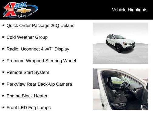 Bright White Clearcoat 2020 Jeep Cherokee Upland