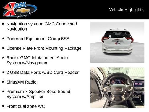 Summit White 2023 GMC Terrain Denali