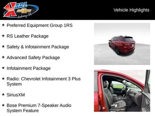 Radiant Red Tintcoat 2024 Chevrolet Equinox RS