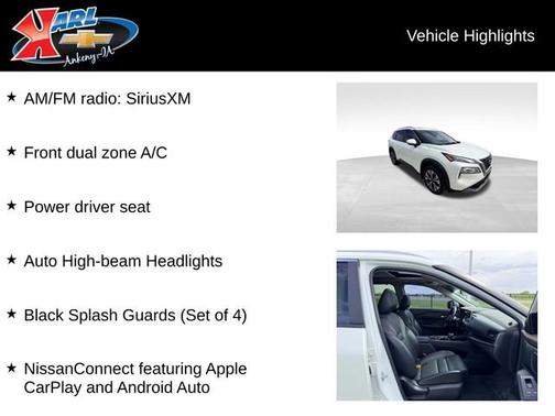 Pearl White Tricoat 2023 Nissan Rogue SV