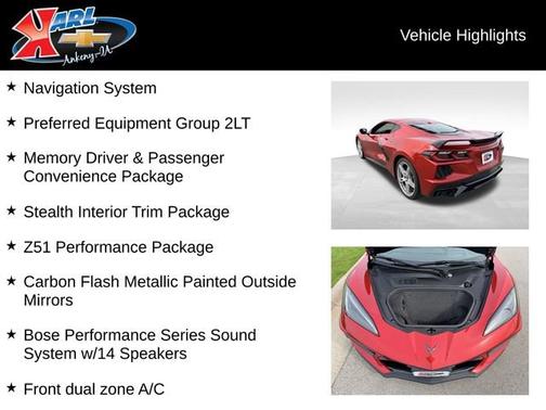 Red Mist Metallic Tintcoat 2024 Chevrolet Corvette 2LT