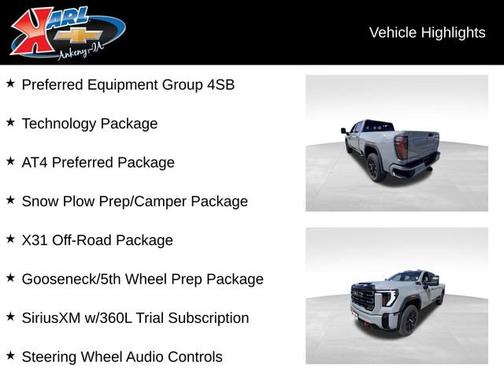 Thunderstorm Gray 2025 GMC Sierra 2500 AT4