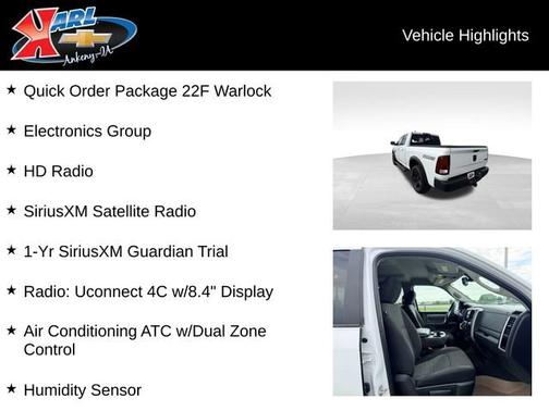 Bright White Clearcoat 2019 RAM 1500 Classic Warlock