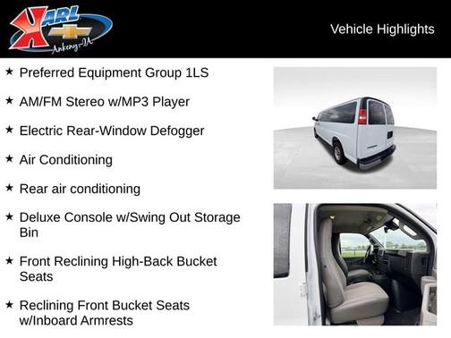 Summit White 2025 Chevrolet Express 3500 LS