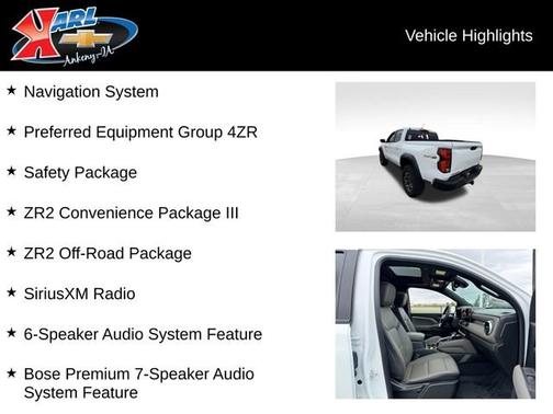 Summit White 2023 Chevrolet Colorado 4WD ZR2