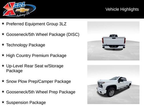 Summit White 2024 Chevrolet Silverado 3500 High Country