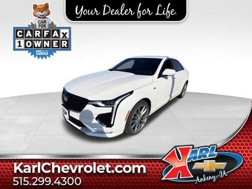Crystal White Tricoat 2021 Cadillac CT4 Sport