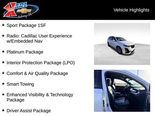 Crystal White Tricoat 2020 Cadillac XT6 AWD Sport