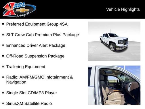 Summit White 2018 GMC Sierra 1500 SLT
