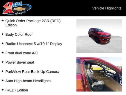 REDLINE PEARLCOAT 2022 Jeep Compass (RED) Edition