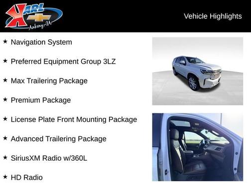 Iridescent Pearl Tricoat 2021 Chevrolet Tahoe High Country