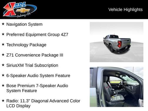 Sterling Gray Metallic 2025 Chevrolet Colorado 4WD Z71