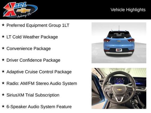 Marina Blue Metallic 2025 Chevrolet Trailblazer LT