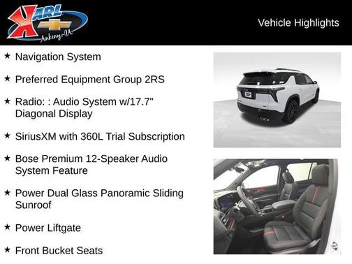 2026 Chevrolet Traverse AWD RS