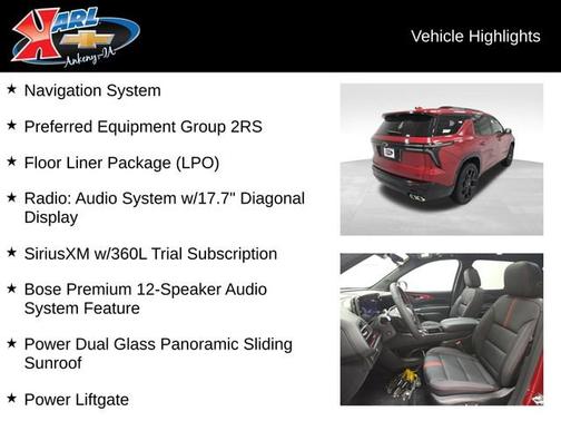 2026 Chevrolet Traverse AWD RS