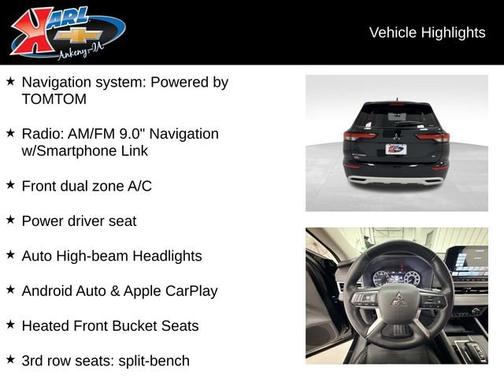 Black 2022 Mitsubishi Outlander SE