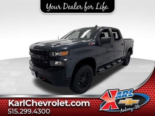 Shadow Gray Metallic 2021 Chevrolet Silverado 1500 Custom Trail Boss