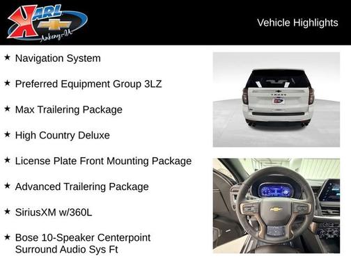 Iridescent Pearl Tricoat 2024 Chevrolet Tahoe High Country