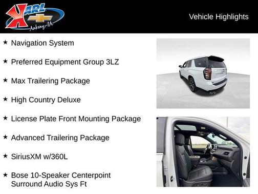 Iridescent Pearl Tricoat 2024 Chevrolet Tahoe High Country
